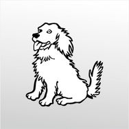 20 cm Sevimli Köpek Folyo Sticker