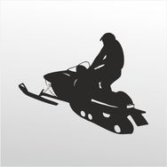 200 cm Motorlu Kızak Folyo Sticker