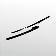 200 cm Samurai Bıçağı Folyo Sticker