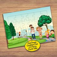 20002 Yürüyüş Yolundaki İnsanlar Çocuklara Özel Puzzle Yapboz Tablo
