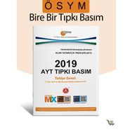 2019 AYT Tıpkı Basım Çıkmış Sorular