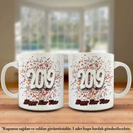 2019 Happy New Year-Yeni Yıl Tasarım Kupa Bardak