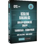 2022 İçişleri Bakanlığı Unvan Değişikliği Sınavı Teknikerlik - Teknisyenlik Konu Anlatımlı Soru Bankası