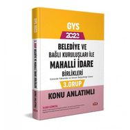 2023 Belediye ve Bağlı Kuruluşları İle Mahalli İdare Birlikleri 3. Grup Konu Anlatımlı - Data Yayınları