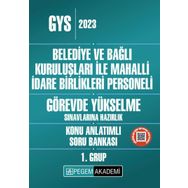 2023 Belediye ve Bağlı Kuruluşları ile Mahalli İdare Birlikleri Personeli GYS Konu Anlatımlı Soru Bankası 1.Grup - Pegem Yayınları