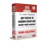 2023 GYS Adalet Bakanlığı Adli Destek ve Mağdur Hizmetleri Müdürü Müdür Yardımcısı Konu Anlatımlı - Data Yayınları