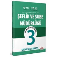 2023 Gys Adalet Bakanlığı Şeflik ve Şube Müdürlüğü 3 Deneme Çözümlü Görevde Yükselme - Editör Yayınları