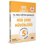 2023 GYS Milli Eğitim Bakanlığı Şube Müdürlüğü Tamamı Çözümlü GYS 5 Deneme Sınavı - Data Yayınları