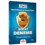 2023 KPSS Genel Yetenek Genel Kültür Kolay 3 Deneme Çözümlü Yönerge Yayınları