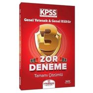 2023 KPSS Genel Yetenek Genel Kültür Zor 3 Deneme Çözümlü Yönerge Yayınları