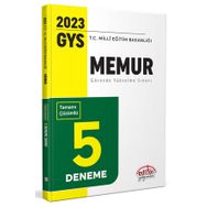 2023 Milli Eğitim Bakanlığı Memur Gys Tamamı Çözümlü 5 Deneme Sınavı - Editör Yayınevi