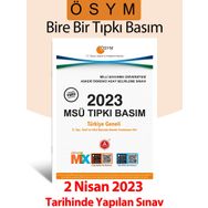 2023 ÖSYM MSÜ Tıpkı Basım Çıkmış Sorular Deneme Sınavı A Yayınları