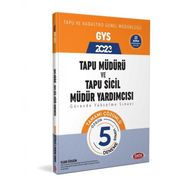 2023 Tapu Müdürü Tapu Sicil Müdür Yardımcısı GYS Tamamı Çözümlü 5 Deneme - Data Yayınları