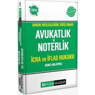 2024 Hukuk Mesleklerine Giriş Sınavı Avukatlık ve Noterlik İcra ve İflas Hukuku Konu Anlatımlı Kitap Pegem Akademi Yayıncılık
