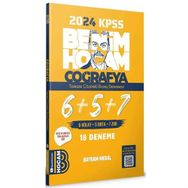 2024 KPSS Coğrafya 18'li Deneme Çözümlü Bayram Meral Benim Hocam Yayınları
