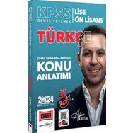 2024 KPSS Lise Ön Lisans 5Yüz Ekibi Türkçe Çıkmış Sorularla Desteklenmiş Analizli Konu Anlatımı Aker Kartal - Yargı Yayınları