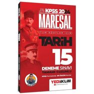 2024 KPSS Mareşal Genel Kültür Tarih Tüm Adaylar için Tamamı Çözümlü 15 Deneme Sınavı Yediiklim Yayınları