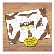 20PZ Sevimli Şahin Kuşlar Çocuklara Özel Puzzle Yapboz Tablo