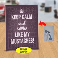 2147492350 Keep Calm Like My Yazılı 99 Parça Puzzle Yapboz Tablo