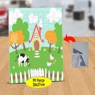 2147502811 Çiftlikteki Otlayan İnek 99 Parça Puzzle Yapboz Tablo