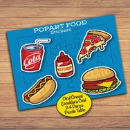 2147678916 Fast Food Yiyecekler 24 Parça Çocuklara Özel Yapboz Tablo
