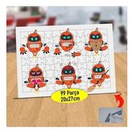 21477 Yapay Zeka Turuncu Robotlar 99 Parça Puzzle Yapboz Tablo