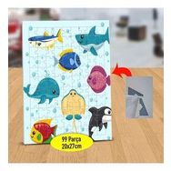 2147793714 Renkli Sevimli Balıklar 99 Parça Puzzle Yapboz Tablo