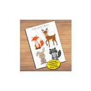 2147984468 Geyik Tilki Tavşan Çocuklara Özel Puzzle Yapboz Tablo
