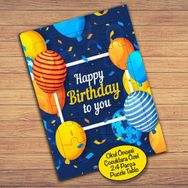 2148038 Happy Birtday To You Çocuklara Özel Puzzle Yapboz Tablo
