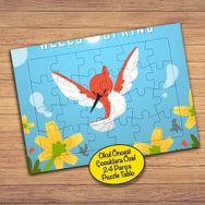 2148065345 Gökyüzünde Uçan Kırlangıç Çocuklara Özel Puzzle Yapboz Tablo