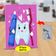 2148116203 Diş Dostu Macun Ve Fırça 99 Parça Puzzle Yapboz Tablo