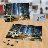 22016425 Şehir Işıkları Binalar Metropol 99 Parça Puzzle Yapboz Tablo