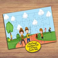 22526 Piknik Alanında Çocuklar 24 Parça Çocuklara Özel Yapboz Tablo