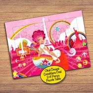 22677 Pariste Moda Kadını Çocuklara Özel Puzzle Yapboz Tablo