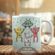 23-2147728333 Çizimsel Renkli Robotlar Kupa Bardak