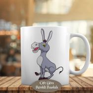 2309 Sevimli Hayvan Eşşek -Donkey Baskılı Kupa Bardak