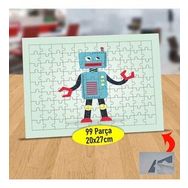 232147494379 Sevimli Bakan Robot 99 Parça Puzzle Yapboz Tablo