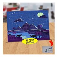232147875159 Karanlık Çölde Develer 99 Parça Puzzle Yapboz Tablo