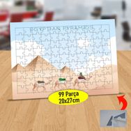 232147876254 Gündüz Çöldeki Develer 99 Parça Puzzle Yapboz Tablo