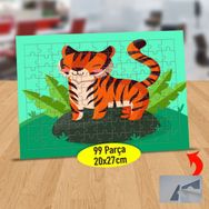 232148008723 Sevimli Yavru Kaplan 99 Parça Puzzle Yapboz Tablo