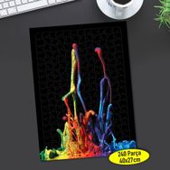 243522 Rengarenk Boya Sıçraması Obje 240 Parça Puzzle Yapboz