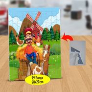 24513 Çiftlikte Atın Üstünde Çiftçi 99 Parça Puzzle Yapboz Tablo