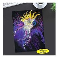 248328826 Çizimsel Mor Papağan 240 Parça Puzzle Yapboz