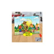 25 Bahçede Fidan Eken Çocuklar 99 Parça Puzzle Yapboz Tablo