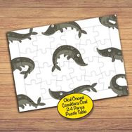 253PZ Farklı Balık Kolyajı Çocuklara Özel Puzzle Yapboz Tablo