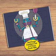 257PZ Aşçı Pratik Robot Çocuklara Özel Puzzle Yapboz Tablo