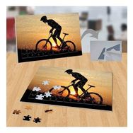 2585249 Gün Batımında Bisiklet Silüeti 99 Parça Puzzle Yapboz