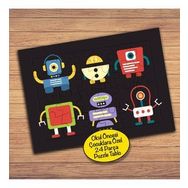 258PZ Sevimli Robotlar Kolyajı Çocuklara Özel Puzzle Yapboz Tablo
