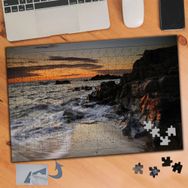 259 Beyaz Köpük Dalgalar Manzara 240 Parça Puzzle Yapboz Tablo