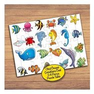 26427 Değişik Balıklar Çocuklara Özel Puzzle Yapboz Tablo
